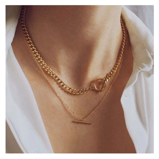 Double Chain OT Necklace